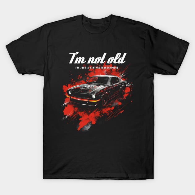 Vintage Tribute to Classic Muscle Cars T-Shirt by FuturisticPixel